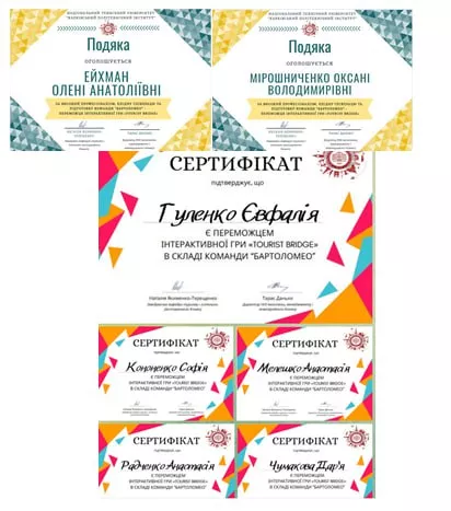 Вітаємо переможців туристичної гри 